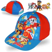 Czapki damskie - Psi Patrol Niebiesko-czerwona z kolorowym printem, chłopięca czapka z daszkiem 52 cm - miniaturka - grafika 1
