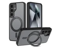 Etui i futerały do telefonów - Tech-Protect Magring Magsafe do Samsung Galaxy S25 Matte Black - miniaturka - grafika 1