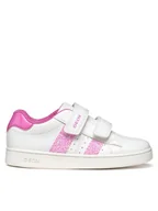 Buty dla dziewczynek - Geox Sneakersy J Eclyper J45LRA 000BC C0563 D Biały - miniaturka - grafika 1