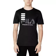 Koszulki męskie - FILA Męski t-shirt BIPPEN, czarny, S, czarny, S - miniaturka - grafika 1
