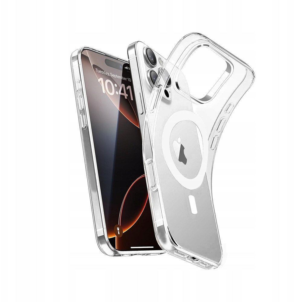 TELTECH MAGSAFE MAGNETIC CASE DO IPHONE 13 PRO PRZEŹROCZYSTY ETUI NAKŁADKA TRANSPARENT