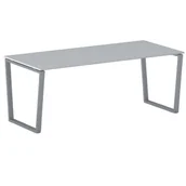 Stoły i stoliki do biura - B2B Partner Stół konferencyjny IMPRESS 2000 x 900 x 750 mm, szary 499151 - miniaturka - grafika 1