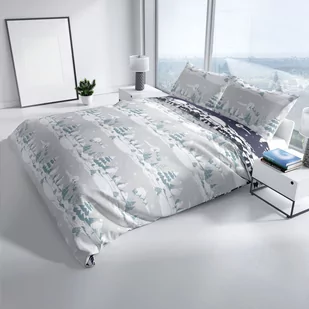 Pościel świąteczna Carbotex, 100% bawełny, 220x200 +2x70x80cm, zimowy krajobraz - Pościel - miniaturka - grafika 1