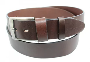 Pasek Męski Skórzany COMPLEX (PL) "GŁADKI" Skóra Licowa EXTRA 40 mm CZEKOLADOWY - Paski - miniaturka - grafika 3