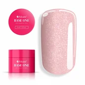 Żele do paznokci - Żel Budujący Base One Shimmer Misty Rose 15g do Paznokci - miniaturka - grafika 1