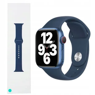 Pasek Apple Watch 38 / 40 / 41mm MKUE3AM/A Abyss Blue Granatowy Sport Band - Akcesoria do smartwatchy - miniaturka - grafika 1