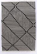 Dywany - Vintage Crisscross Black / White - miniaturka - grafika 1