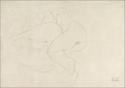 Plakaty - Galeria Plakatu, Plakat, Two Women Friends Reclining, Gustav Klimt, 100x70 cm - miniaturka - grafika 1