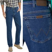 Spodnie męskie - Wrangler REGULAR FIT Darkstone DURABLE PROSTE SPODNIE JEANSOWE W34 L32 - miniaturka - grafika 1