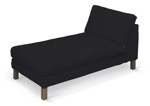 Dekoria pl pl Pokrowiec na szezlong Karlstad wolnostojący krótki czarny 80 x 160 x 80 cm Etna 732-705-00 - Pokrowce na meble - miniaturka - grafika 1