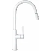 Baterie kuchenne - GLOBALO bateria kuchenna z wyciąganą wylewką Divio White - miniaturka - grafika 1