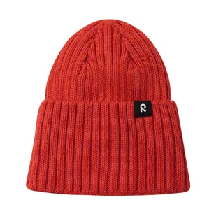 Dziecięca czapka z merino Reima Villaisa tomato red - 52/54 cm - Czapki dla dzieci - miniaturka - grafika 1