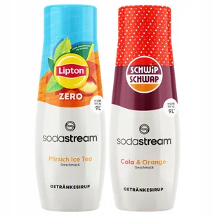 2x Syrop SodaStream Lipton Ice Tea Peach Zero Bez Cukru + Shwip Shwap - Syropy i koncentraty owocowe - miniaturka - grafika 1