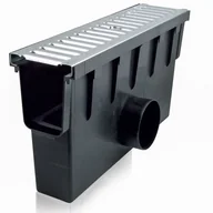 Rynny i akcesoria - Studzienka zbiorcza krata stal system 1000 x 98 A15 50 x 13,1 x 28 cm MAXPOL - miniaturka - grafika 1