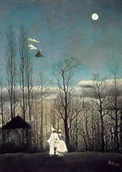 Plakaty - Plakat Henri Rousseau Karnawał wieczorem naiwne malarstwo - miniaturka - grafika 1