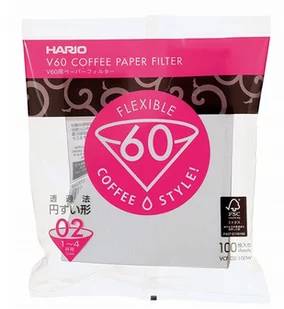 Hario Filtry papierowe do dripa V60-02 100szt - Zaparzacze i kawiarki - miniaturka - grafika 1