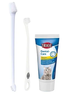 Trixie TX-25620 ZESTAW DO PIELĘGNACJI ZĘBÓW KOT - Higiena jamy ustnej zwierząt - miniaturka - grafika 1
