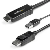 Adaptery i przejściówki - StarTech HD2DPMM3M adapter kablowy 3 m HDMI Typu A (Standard) DisplayPort Czarny - miniaturka - grafika 1