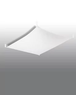 Sollux Lighting Lighting Minimalistyczna Lampa Sufitowa Plafon LUNA 1 Biała Kwadratowa Tkanina Nowoczesny Styl Loft Industrial Oświetlenie Żarówka G13 LED Idealna do Salonu Jadalni Sypialni LED SL.0737 - Lampy sufitowe - miniaturka - grafika 2