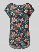 Bluzki damskie - T-shirt o kroju regular fit z dekoltem w kształcie łezki na plecach model ‘NOVA’ - miniaturka - grafika 1