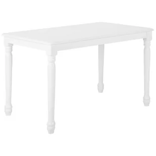Beliani Stół do jadalni biały 120 x 75 cm CARY - Stoły - miniaturka - grafika 1