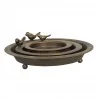 Tace i patery - Clayre & Eef Metalowe Tace z Ptaszkami 3szt. 6Y4205 - miniaturka - grafika 1