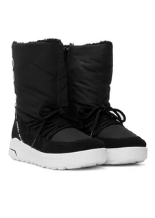 Śniegowce damskie - Buty zimowe dziecięce czarne ECCO Urban Snowboarder GTX - grafika 1