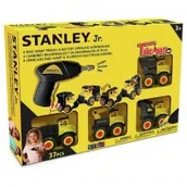 Samochody i pojazdy dla dzieci - Zestaw 4 pojazdów MINI + wkrętarka STT014-S4-SY STANLEY Jr - miniaturka - grafika 1