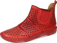 Botki damskie - Manitu Damskie sztyblety 990288-04, czerwone, 36 EU, czerwony, 36 EU - miniaturka - grafika 1