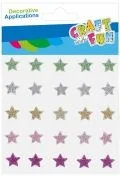 Zabawki kreatywne - Kryształki samoprzylepne Gwiazdki - miniaturka - grafika 1