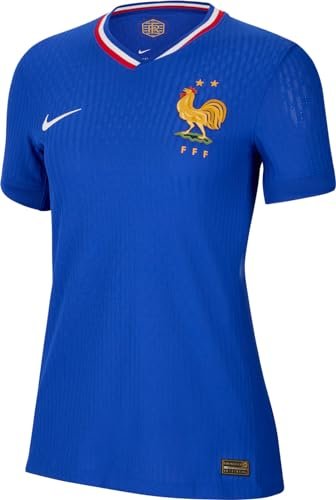 Nike Top France damskie Dri-Fit Advmatch JSY koszulka z krótkim rękawem Home, Bright Blue/University Red/White, HF7141-452, XL