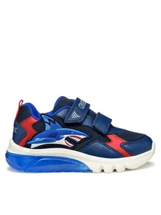 Geox Sneakersy J Ciberdron J55LBB 014BU C0735 D Granatowy - Buty dla chłopców - miniaturka - grafika 1