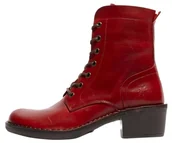 Botki damskie - Fly London Damskie botki MILU044FLY, CZERWONE, 40 EU, Czerwony, 41 EU - miniaturka - grafika 1