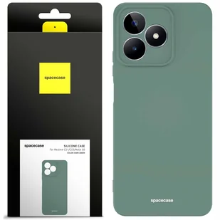 Spacecase Etui Silicone Case Realme C51/C53/Note 50 dark green - Etui i futerały do telefonów - miniaturka - grafika 1