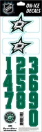 Hokej - Numery na kasku Sportstape  ALL IN ONE HELMET DECALS - DALLAS STARS - miniaturka - grafika 1