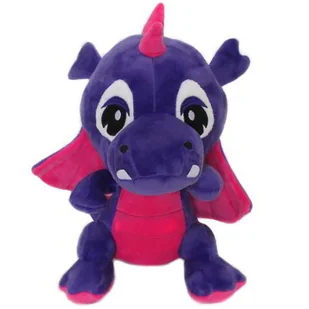 DINOZAUR SMOK FIOLETOWO RÓŻOWY - Maskotki i pluszaki - miniaturka - grafika 1