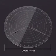 Rękodzieło - TEMU Precyzyjny akrylowy środkowy znaleziony do obróbki drewna - przezroczysty okrągły krągowy, idealny do rysowania i obróbki drewna - miniaturka - grafika 1