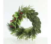 Ozdoby bożonarodzeniowe - Wieniec bożonarodzeniowy śr. 64 cm - miniaturka - grafika 1