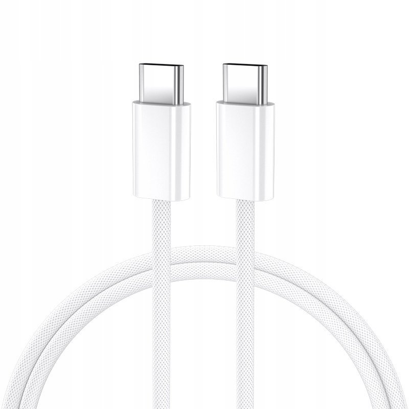 BWOO kabel USB-C - USB-C 2m 60W biały