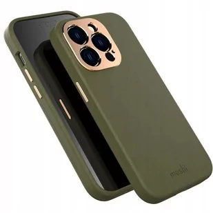 Etui MOSHI Napa MagSafe do iPhone 14 Pro Max Zielony - Etui i futerały do telefonów - miniaturka - grafika 1