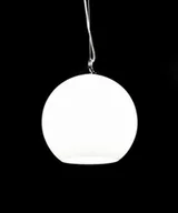 Lampy sufitowe - Nowoczesna Lampa Wisząca Szklana Biała Molton - miniaturka - grafika 1