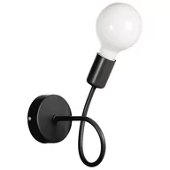 Lampy ścienne - Inne Kinkiet LAMPA ścienna VEN K-LOOP/1 BK metalowa OPRAWA pręt loft czarny VEN K-LOOP/1 BK - miniaturka - grafika 1