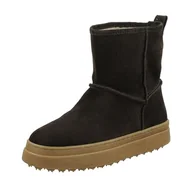 Botki damskie - GANT FOOTWEAR Damskie sztyblety SNOWHILL, Dark Brown, 38 EU, ciemnobrązowy, 38 EU - miniaturka - grafika 1