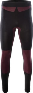 Hi-Tec Bielizna termoaktywna męskie spodnie kalesony Hino Bottom czarno-czerwone rozmiar: XL/XXL - Spodnie sportowe męskie - miniaturka - grafika 1