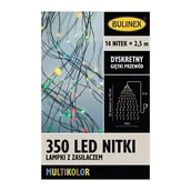 Oświetlenie świąteczne - Lampki choinkowe Nitki 350 LED multikolor 14 szt. Bulinex - miniaturka - grafika 1