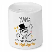 Skarbonki - Skarbonka Dla Mamy na Dzień Mamy Urodziny Prezent z Nadrukiem ze Zdjęciem + Opakowanie na prezent (wzór 02) - miniaturka - grafika 1