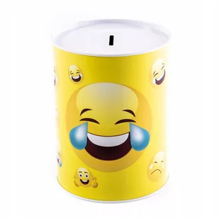 Skarbonka Puszka Metalowa Buźki Emoji Różne Wzory - Skarbonki - miniaturka - grafika 1