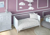 Pościel dla dzieci - Poszewka 40x40 królik balet biała kolorowa dziecięca zapinana na suwak KARO Kraina Snów - miniaturka - grafika 1