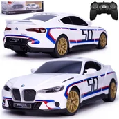 Zabawki zdalnie sterowane - SAMOCHODZIK ZDALNIE STEROWANY RC BMW 3.0 CSL NA PILOTA GUMOWE KOŁA - miniaturka - grafika 1