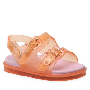 Sandały damskie - Sandały Melissa - Mini Melissa Wide Sandal III 33405 Orange/Pink 52657 - grafika 1